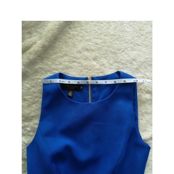 Ted Baker Royal Blue Asymmetrical Dress - Picture 4 of 9